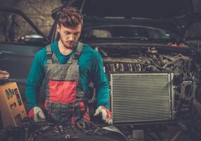 Mechanic in a workshop